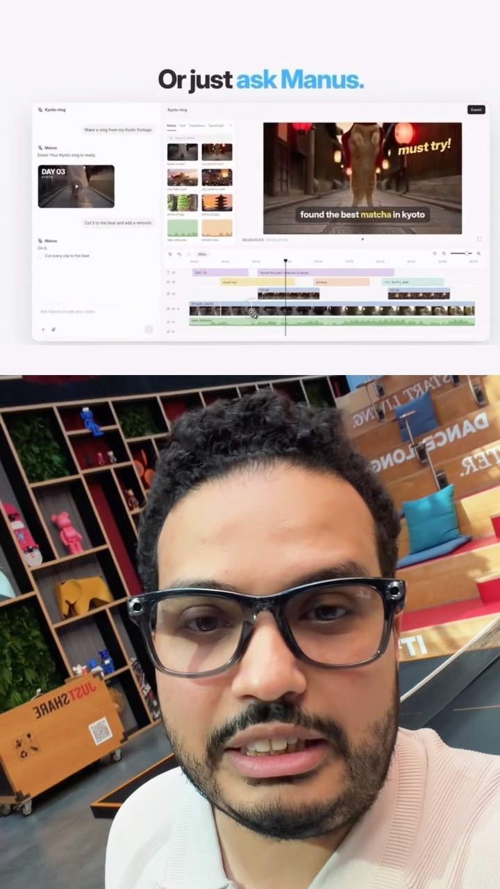 كيف يعمل Manus Video Editor Agent؟